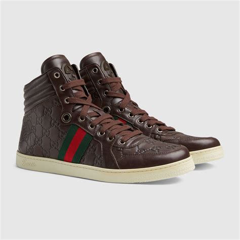 gucci high tops maroon|Gucci high tops for men.